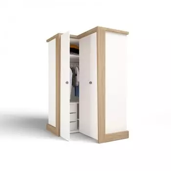 Шкаф ABC-King угловой гармошка Mix Ловец снов (левый)