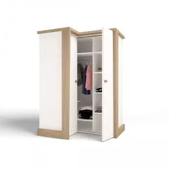 Шкаф ABC-King угловой гармошка Mix Ловец снов (правый)