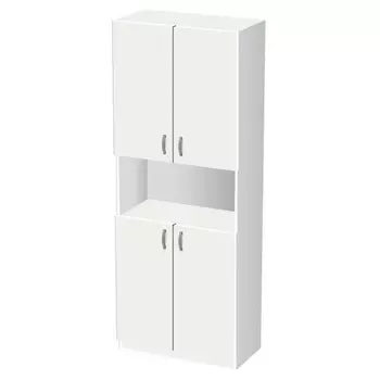 Шкаф МДК Стеллаж широкий с 4-мя дверьми и полками СЛШ4