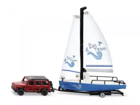 Siku Машина Mercedes-AMG G65 с парусником