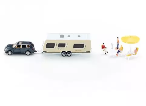 Siku Машина с домом на колесах и аксессуарами 2542