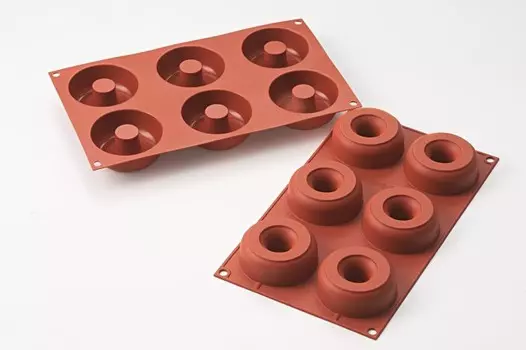 Silikomart Форма для приготовления пончиков Donuts 7.5/2.5 см