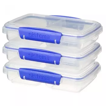 Sistema Набор контейнеров двухсекционных 350 мл 3 шт.