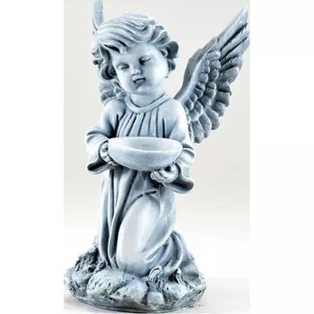 Сказка Садовая фигура Ангел с поилкой большой