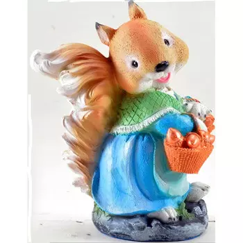 Сказка Садовая фигура Белка с корзинками