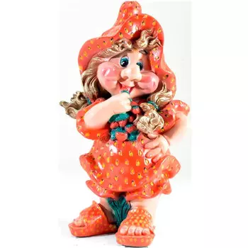 Сказка Садовая фигура Девочка клубничка