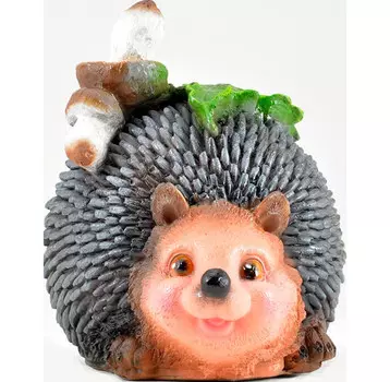 Сказка Садовая фигура Ежик с двумя грибами