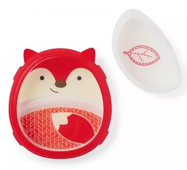 Skip-Hop Тарелка 2 в 1 Лиса