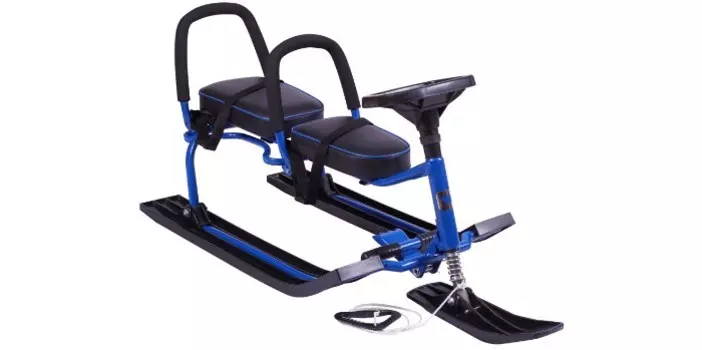 Снегокат Барс Twins Baby разборный для двоих с двумя складными спинками