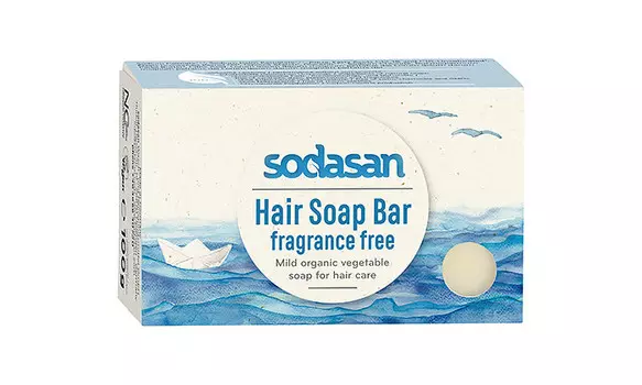 Sodasan Мыло твердое для волос без аромата 100 г