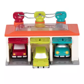 Сортер Battat Гараж с 3 машинками