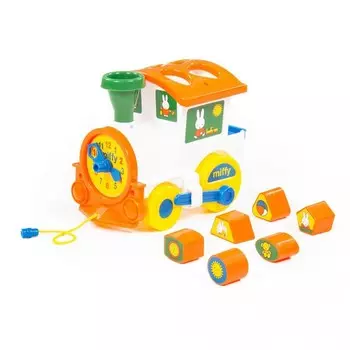 Сортер Полесье Логический паровозик Миффи с 6 кубиками №2