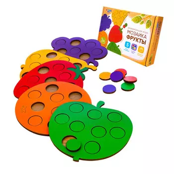 Сортер Raduga Kids Мозаика Фрукты по цвету