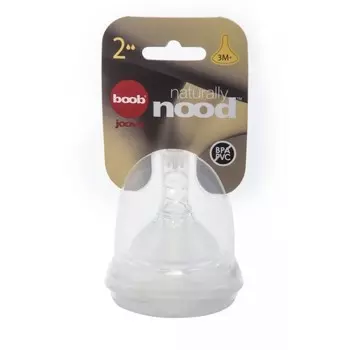 Соска Joovy Naturally Nood Nipple 2 стадия 3 мес+ 2 шт.