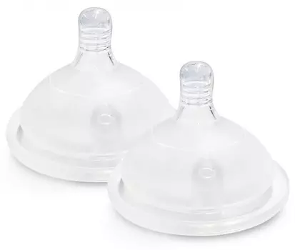 Соска MotherK для силиконовой бутылочки 2-5 мес. 2 шт.