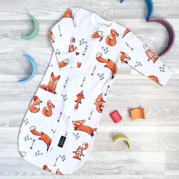 Спальный конверт Mjolk Лисички