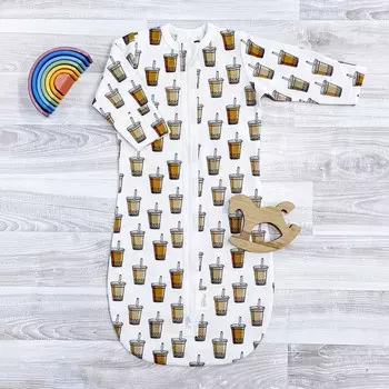 Спальный конверт Mjolk утеплённый Стаканчики