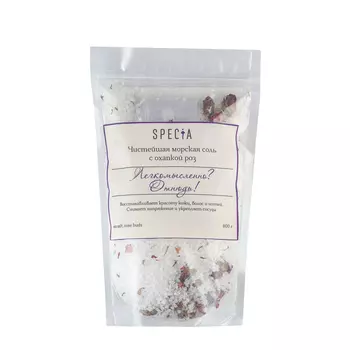 Specia Морская соль с бутонами роз 800 г (дой-пак)