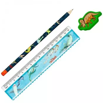 Spiegelburg Канцелярский набор T-Rex (карандаш, линейка, ластик)