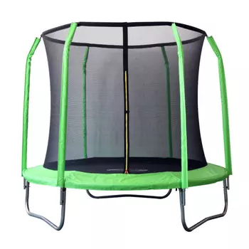 SportElite Батут фиберглас с защитной сеткой внутрь 2.44 м