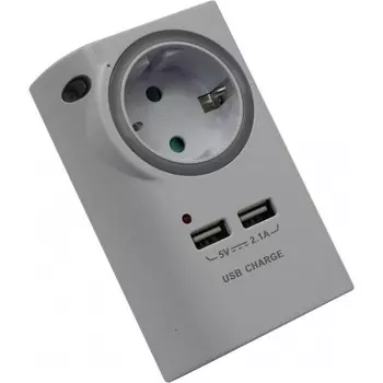 Старт Cетевой переходник С/А SА 1ZD 2USB L c двумя USB-портами