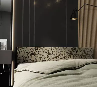 Stone Мягкое изголовье Цветы для металлической кровати 200х160