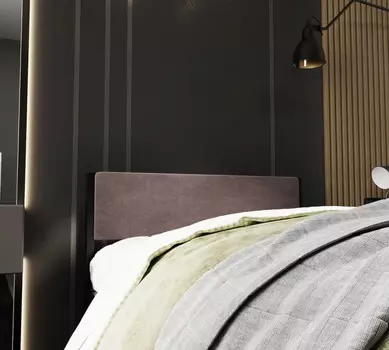 Stone Мягкое изголовье Вивальди для металлической кровати 200х90