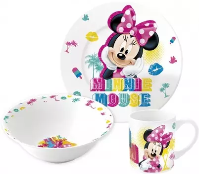 Stor Набор посуды керамической Минни Лето-море (3 предмета)