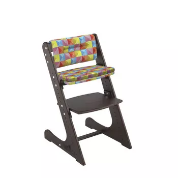 Стульчик для кормления Конёк Горбунёк растущий и подушки Комфорт Венге