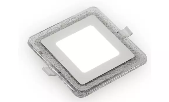 Светильник Gauss Bubbles квадрат 6+3W 540lm 3000K 180-265V IP20 143x143x31 мм