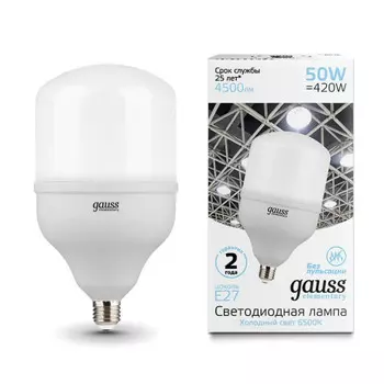 Светильник Gauss Лампа Elementary T140 50W 4500lm 6500K E27 LED