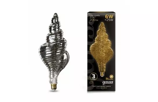 Светильник Gauss Лампа Vintage Filament Flexible LED TL120 6W E27 200lm 2400K