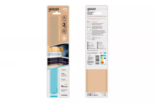 Светильник Gauss сенсорный K 3.5W 350lm 4000K 170-260V