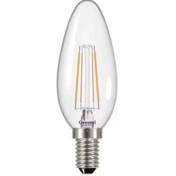 Светильник General Лампа LED филамент 8W E14 2700 свеча 10 шт.
