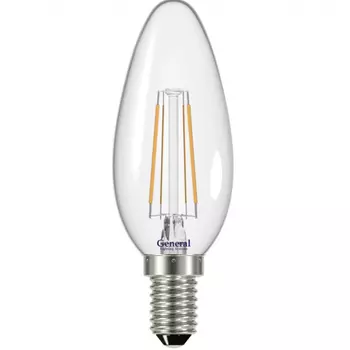 Светильник General Лампа LED филамент 8W E14 4500 свеча 10 шт.