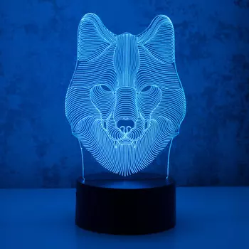 Светильник Старт 3D Волк