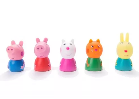 Свинка Пеппа (Peppa Pig) Пальчиковый театр 5 фигур на блистере