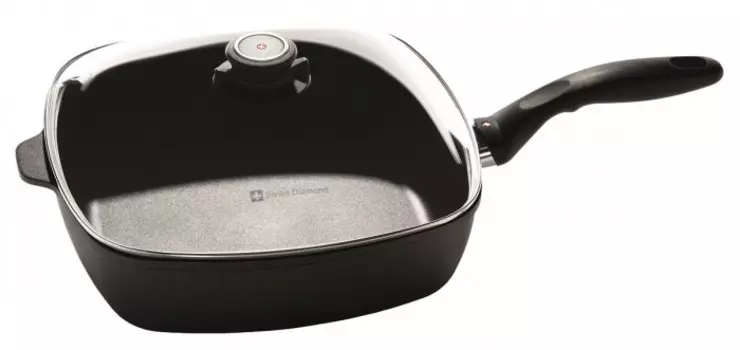 Swiss Diamond Сотейник квадратный с крышкой индукционный 28x28 см 5 л