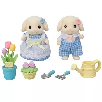 Sylvanian Families Игровой набор Цветочные кролики – брат и сестра