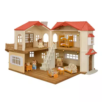 Sylvanian Families Набор Большой дом со светом с Бельчатами