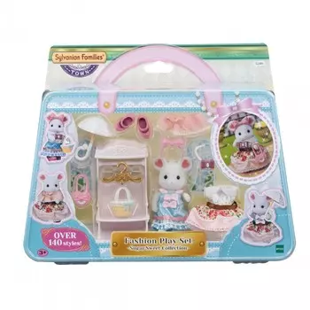 Sylvanian Families Зефирная мышка модница и ее гардероб