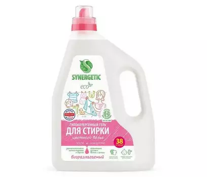Synergetic Гель для стирки белья Цветного Color 2,28 л