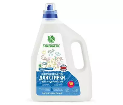 Synergetic Гель для стирки белья Universal Бескрайний Океан 2,28 л