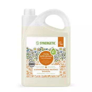 Synergetic Натуральный биоразлагаемый гель для душа Карамельное яблоко и ваниль 3.5 л