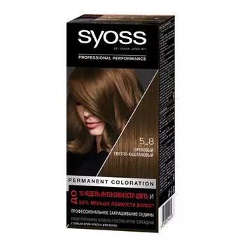 Syoss Крем-краска для волос 5-8 Ореховый светло-каштановый