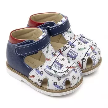 Tapiboo Сандалии кожаные детские Машинки 26021