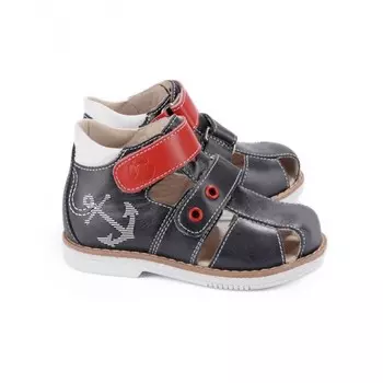 Tapiboo Сандалии кожаные детские Якорь 26004