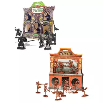 Тебе-Игрушка Игровой набор солдатиков: Эпоха великих сражений Сарацины + Воины монастыря Шаолинь