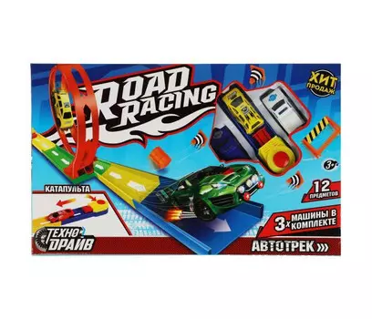 Технодрайв Автотрек с катапультой (12 предметов)