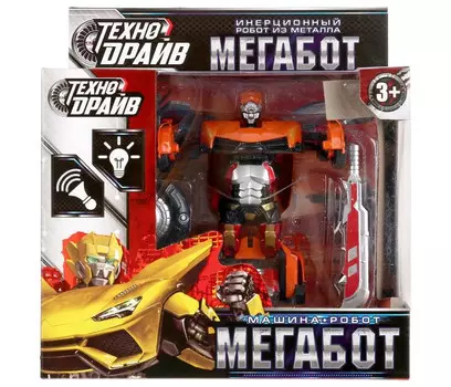Технодрайв Инерционный робот 2 в 1 Мегабот